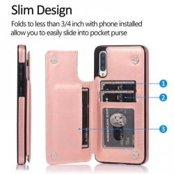 Hanman Double Flip Back Case Iphone 14 Rose Gold