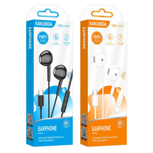 Kakusiga Universal Digital Earphone with Microphone Type-C