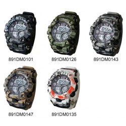 Digital Watch Camoflage Design DW891DM Big Face 51mm with 50meter Water Resistent (12ea Mixed Color/Display Box) Digital Watch Camoflage Design DW891DM Big Face 51mm with 50meter Water Resistent (12ea Mixed Color/Display Box)
