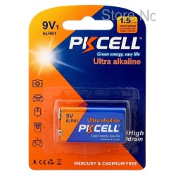 PKCELL Alkaline Battery 9V 66 LR61 (1pcs/card) Duration : 720 min (10card/Pack) - Sale PKCELL Alkaline Battery 9V 66 LR61 (1pcs/card) Duration : 720 min (10card/Pack) - Sale