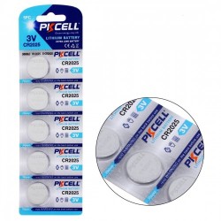 PKCELL Lithum-Mangan Battery 5ea/Card CR 2025 PKCELL Lithum-Mangan Battery 5ea/Card CR 2025