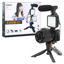 Smartphone & Camera Vlogging Kits with Microphone, LED Lighting and Bluetooth Switch KIT-01LM - SALE Smartphone & Camera Vlogging Kits with Microphone, LED Lighting and Bluetooth Switch KIT-01LM - SALE