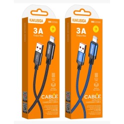 Kakusiga Smart Fast Charging Cable 3A 1 meter Lightning