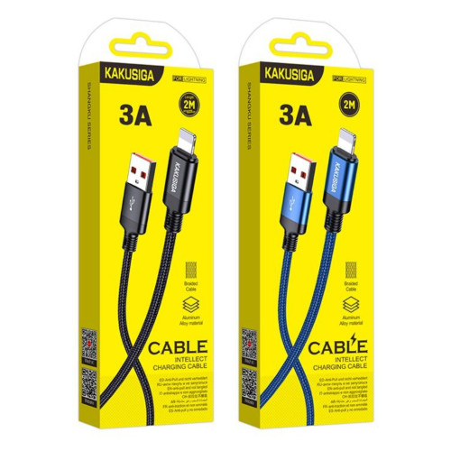 Kakusiga Fast Charging Cable 3A 2 Meter Lightning Kakusiga Fast Charging Cable 3A 2 Meter Lightning