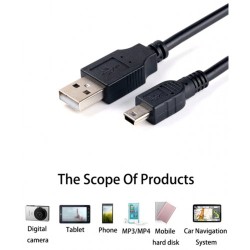 USB Cable MP3 1 Meter (12ea/Pack) - No DC USB Cable MP3 1 Meter (12ea/Pack) - No DC