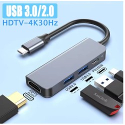 Type C HUB 4 in 1 (Type C + USB 3.0 x 2 port + HDMI) Type C HUB 4 in 1 (Type C + USB 3.0 x 2 port + HDMI)
