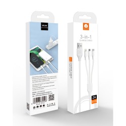 WUW 3 in 1 Charging Cable 100cm 2A X179