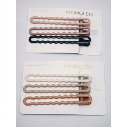Premium Hair Clip 11cm 3 mixed color/card (Min. 6 card) - No DC Premium Hair Clip 11cm 3 mixed color/card (Min. 6 card) - No DC