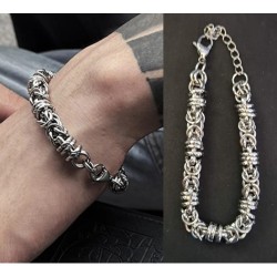 316L Stainless Steel Cuban Chain Bracelet 19cm+5cm For Women and Men 316L Stainless Steel Cuban Chain Bracelet 19cm+5cm For Women and Men