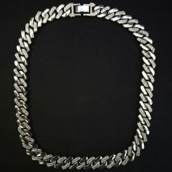 316L Stainless Steel Cuban Chain Necklace 50 For Women and Men 316L Stainless Steel Cuban Chain Necklace 50 For Women and Men