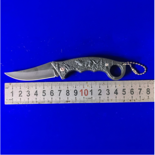 Foldable Pocket Knife with Blister Packing Tiger Design 16cm Foldable Pocket Knife with Blister Packing Tiger Design 16cm