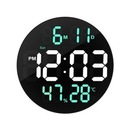 Home Decor 10" Digital Led Wall Mount Clock Large Screen Digital LED Wall Clock With Remote Control Humidity Temperature - NO DC Home Decor 10" Digital Led Wall Mount Clock Large Screen Digital LED Wall Clock With Remote Control Humidity Temperature - NO DC