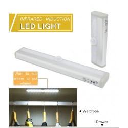 Infrared Sensor Activated Cool Light with USB Charging Battery 10 LED Length 20cm